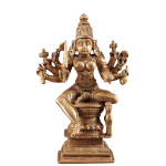 Brass Superfine Mariamman Shakti Idol - 6.5" Divine Mother Goddess of Rain, Health & Protection